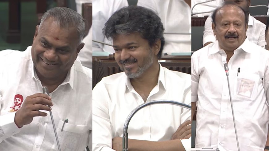 “தினந்தினம் டென்ஷன்ல இருக்கோம்..”: புஸ்ஸி ஆனந்த் -  எம்ஆர்கே இடையே கலகல…!