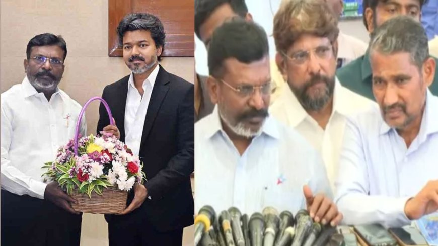 மாநாட்டை முடித்த கையோடு விஜயுடன் சந்திப்பு ஏன்?.....ரகசியம் உடைத்த திருமா!