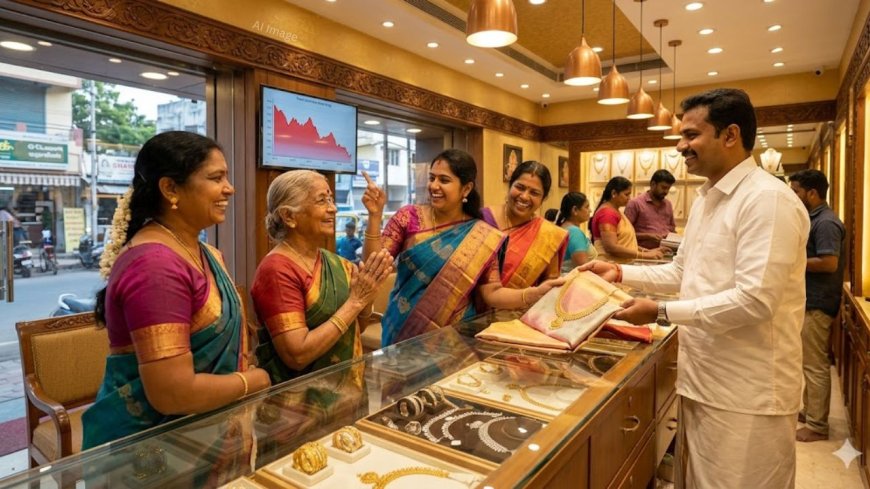 நகை வாங்குவோருக்கு குட் நியூஸ்....அதிரடியாக குறைந்த தங்கம் விலை!