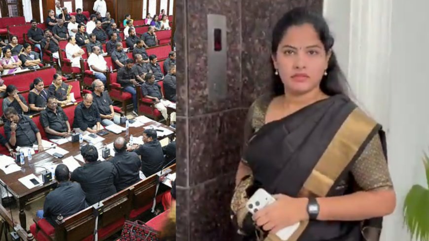 சென்னை மாநகராட்சி மாமன்றக் கூட்டம் ...கறுப்பு உடையில் வந்த மேயர் பிரியா..!