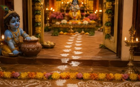 கிருஷ்ணர் பாதம்... ஸ்டிக்கர் ஒட்டாதீங்க!
