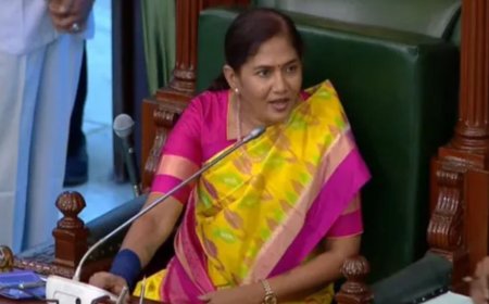 சபாநாயகர் நாற்காலியில் சத்யபாமா....பாராட்டைப் பெற்ற தவெக அரசு!