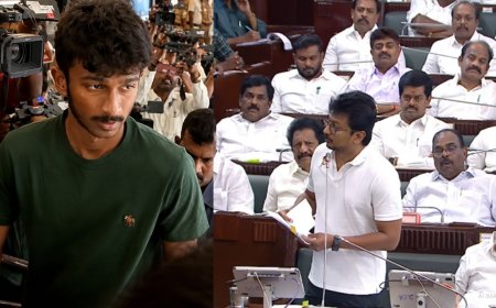 சட்டபேரவை கூட்டம்... தந்தை உரையை கேட்க ஆவலோடு வந்த இன்பநிதி!