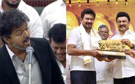 "பார்ட்டி ஃபண்டு வாங்கியதே ஸ்டாலின் & உதயநிதி தான்..." – பேரவையில் கொந்தளித்த விஜய்..!