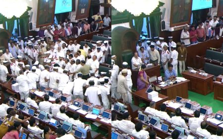 TN Assembly: நீக்க மறுத்த சபாநாயகர்.. தூக்கிச் சென்ற காவலர்கள்!