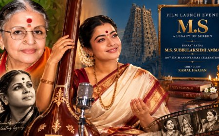 எம்.எஸ்.சுப்புலட்சுமியாக மாறும் ராஷ்மிகா !  கர்நாடக இசை ஜாம்பவானின் உண்மை கதை !