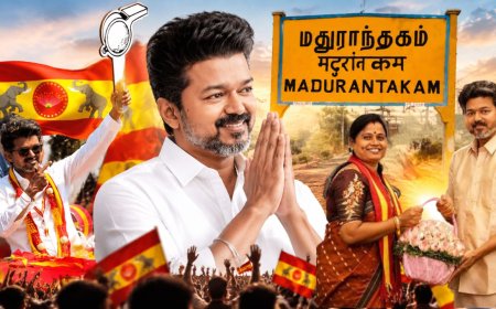 உங்க விஜய்...நான் வரேன் ! மதுராந்தகம் பிரச்சார களத்தில் களமிறங்கும் விஜய் !