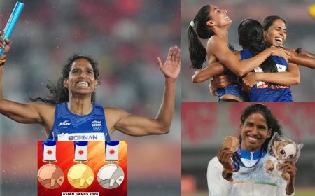 இந்தியாவுக்கு 6-வது தங்கம் ! 3 பதக்கங்களுடன் அசத்தும் தமிழக வீராங்கனை வித்யா !