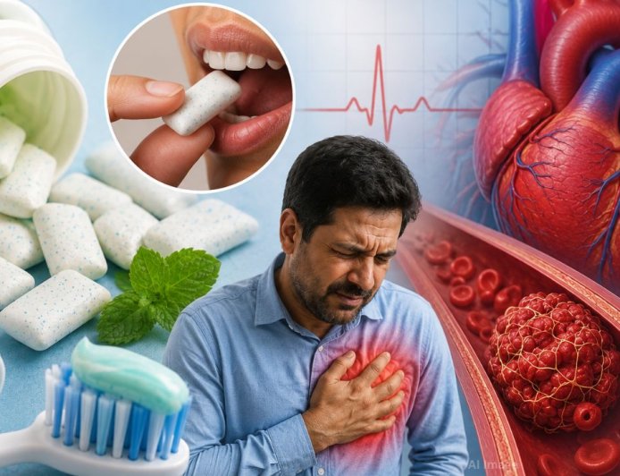 அதிகளவில் Chewing Gum சுவைத்தால் மாரடைப்பு ஏற்படும் அபாயம்?
