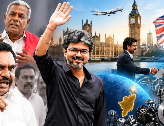 நிறுவனத்தின் பெயரே இல்லாமல் லண்டன் பயணமா? சந்தேகம் கிளப்பும் அரசியல் தலைவர்கள்!