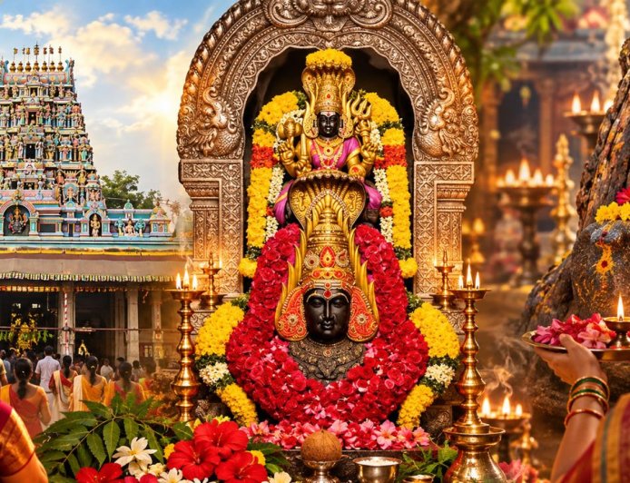நாகதோஷம் போக்கும் திருவேற்காடு....கருணையே உருவான கருமாரி!