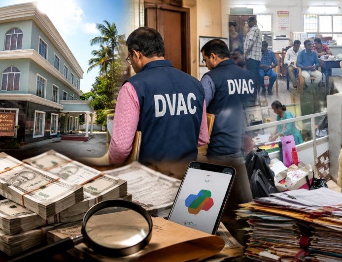 ஒரே நாளில் 40 இடங்கள் ! இத்தனை கோடி லஞ்சமா ? DVAC மெகா ரெய்டு !