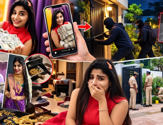 என்கிட்ட இவ்ளோ பணம்,நகை இருக்கு ! கொள்ளையடித்த கொள்ளையர்கள் ! பெண் யூடியூபர் கதறல் !