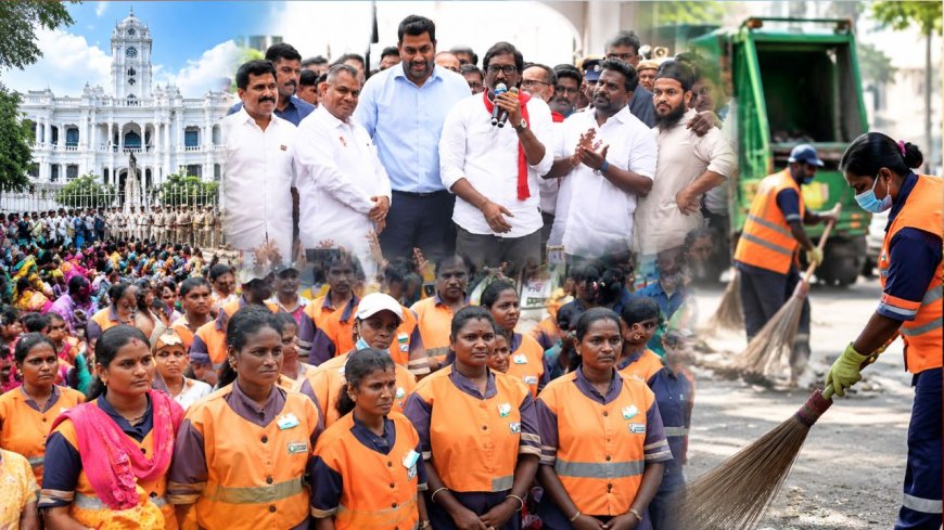 “விட்டுக்கொடுக்க மாட்டோம்” தூய்மை பணியாளர்களுக்கு அமைச்சர்கள் வாக்குறுதி!