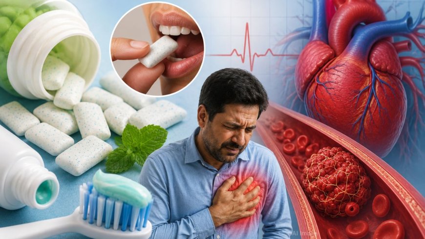 அதிகளவில் Chewing Gum சுவைத்தால் மாரடைப்பு ஏற்படும் அபாயம்?