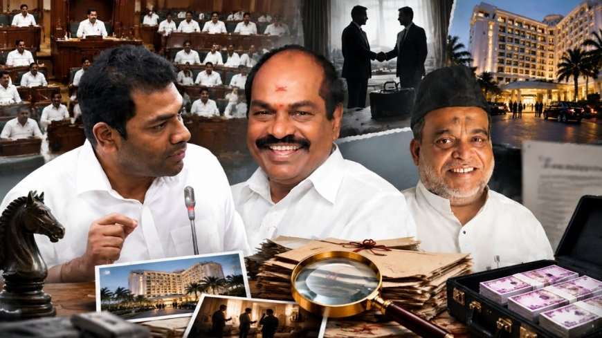ஜெகத்ரட்சகனுக்கு சொந்தமான ஓட்டலில் குதிரை பேரம்...? போட்டுடைத்த ஆதவ்..!