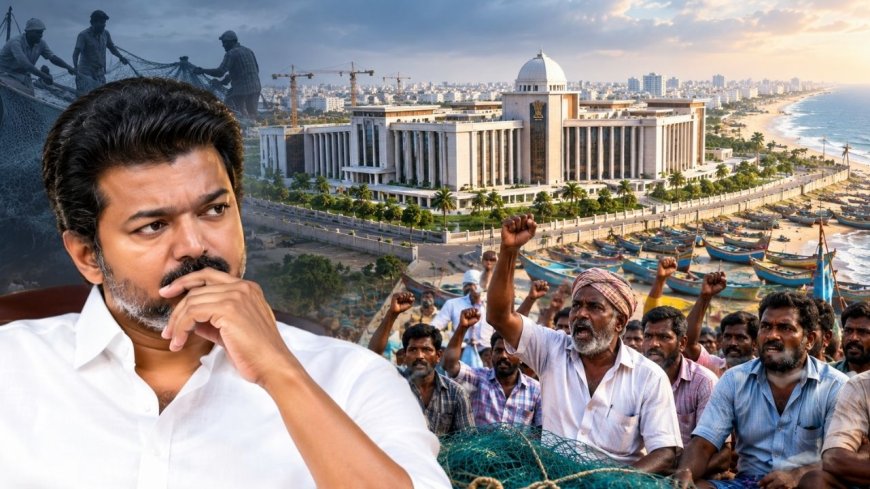 பட்டினப்பாக்கத்தில் புதிய தலைமைச் செயலகம்... விஜய்க்கு எதிராக திரளும் மீனவர்கள்! 