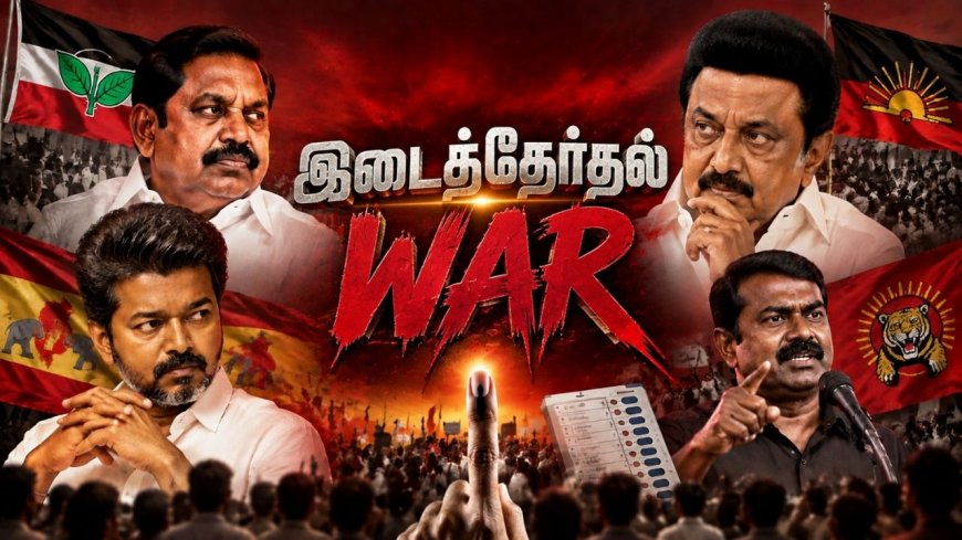 அதிமுக கோட்டை... திமுக கணக்கு... விஜய்யின் வியூகம்! இடைத்தேர்தலில் யாருக்கு ‘செக்’?