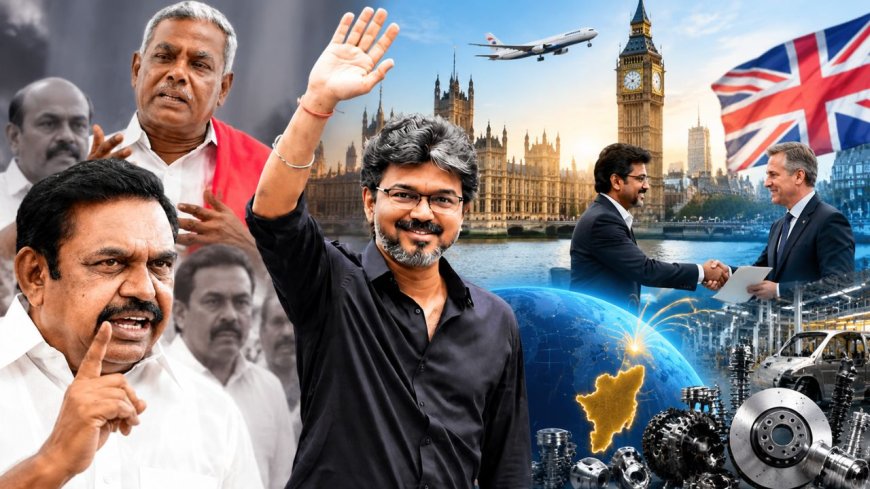நிறுவனத்தின் பெயரே இல்லாமல் லண்டன் பயணமா? சந்தேகம் கிளப்பும் அரசியல் தலைவர்கள்!