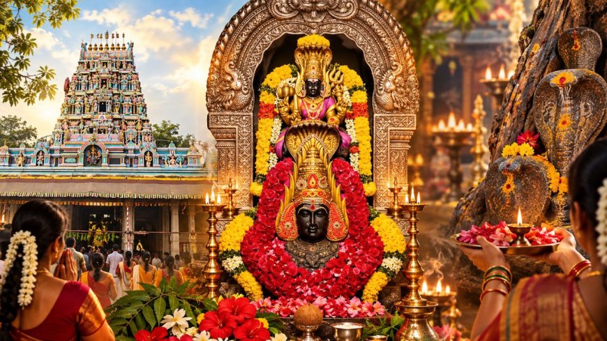 நாகதோஷம் போக்கும் திருவேற்காடு....கருணையே உருவான கருமாரி!