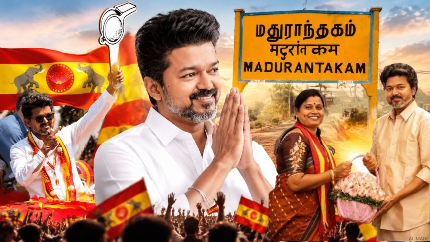 உங்க விஜய்...நான் வரேன் ! மதுராந்தகம் பிரச்சார களத்தில் களமிறங்கும் விஜய் !
