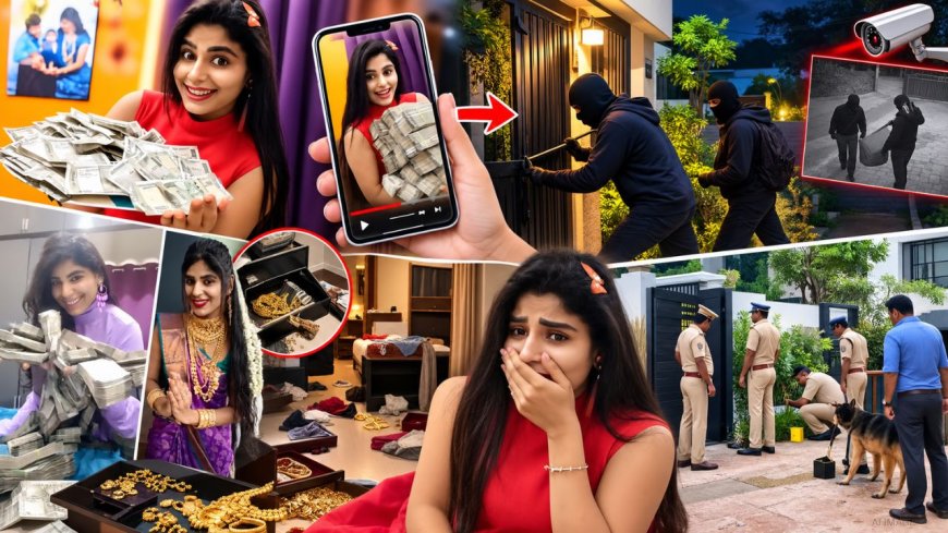 என்கிட்ட இவ்ளோ பணம்,நகை இருக்கு ! கொள்ளையடித்த கொள்ளையர்கள் ! பெண் யூடியூபர் கதறல் !