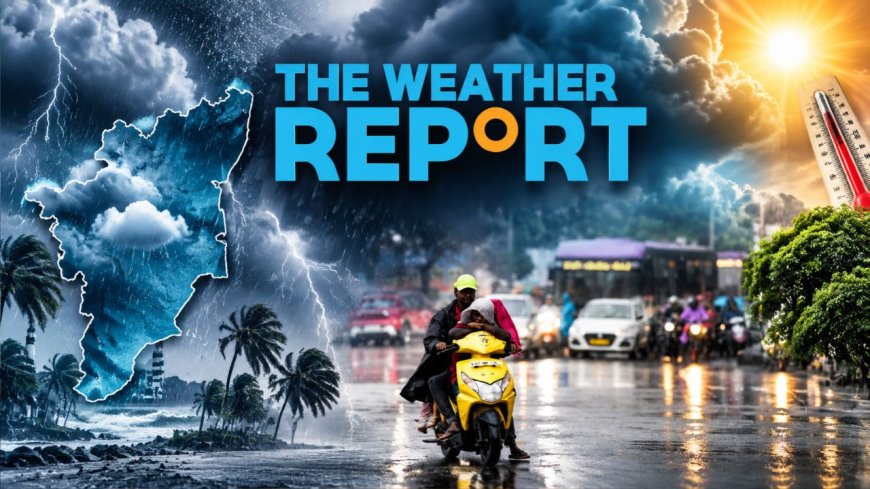 தமிழ்நாட்டில் இன்று பலமாவட்டங்களில் கனமழை வாய்ப்பு ! வானிலை மையம் அலர்ட் !