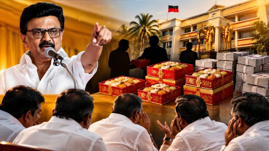  “ஒன்று முதல் ஐந்து ஸ்வீட் பாக்ஸா?” – ஆர்டர் போட்ட தலைமை... அரண்டுப் போன அறிவாலய மாஜிக்கள்..!