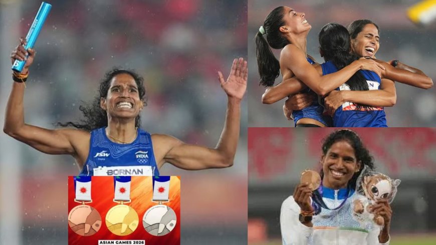 இந்தியாவுக்கு 6-வது தங்கம் ! 3 பதக்கங்களுடன் அசத்தும் தமிழக வீராங்கனை வித்யா !