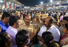 பண்டிகை கால ஏற்பாடு! தற்காலிக பேருந்து நிலையத்துக்கு எதிர்ப்பு ! அமைச்சருடன் மக்கள் வாக்குவாதம் !