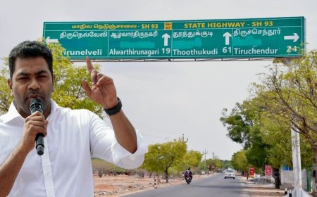 சாத்தான்குளம் போர்டில் ‘இந்தி’... கொந்தளித்த சாத்தான்குளம்! ஆதவ் அர்ஜுனாவின் அதிரடி ஆக்‌ஷன்!  