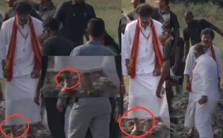CM விஜய் காலில் வினோத கயிறு?... கவனித்தீர்களா? இதன் பின்னணி என்ன?