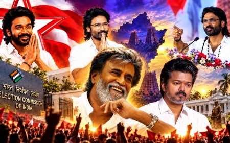 தலைவர் ஆசியுடன் அரசியல் எண்ட்ரி...ஆட்டத்தை தொடங்கும் தனுஷ்...ஆட்டம் காணுமா தவெக?