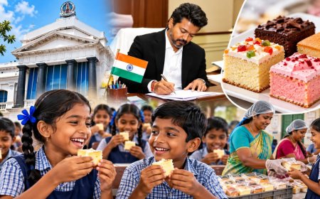 அரசுப் பள்ளி மாணவர்களுக்கு கேக் விருந்து....ரூ.9.27 கோடி ஒதுக்கிய தமிழ்நாடு அரசு!