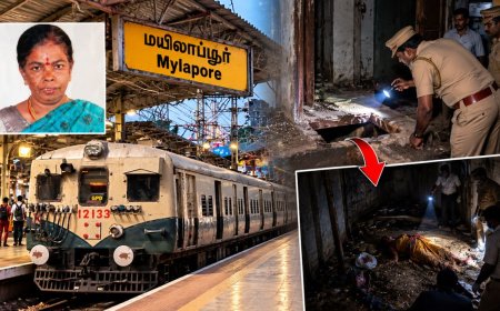 ஒன்றரை அடி துவாரம்… 4 நாட்களாக யாருக்கும் தெரியாத மரணம்! மயிலாப்பூர் ரயில் நிலையத்தில் அதிர்ச்சி!