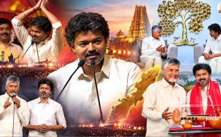 விஜய் – சந்திரபாபு நாயுடு ஒரே மேடையில் ! சுமுகமாக முடிந்த கிருஷ்ணா நதிநீர் விவகாரம் !