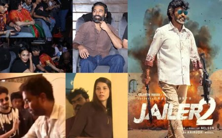 தியேட்டரில் தெறிக்கும் ‘ஜெயிலர் 2’....தலைவர் தரிசனத்துக்கு திரண்ட பிரபலங்கள்!