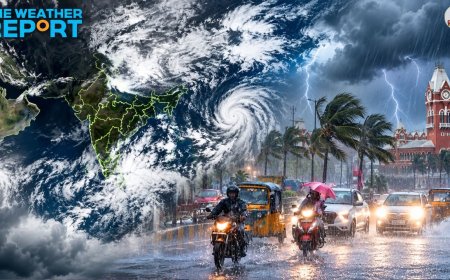மக்களே RAIN COAT மறந்துராதீங்க ! இடி, மின்னல் பலத்த காற்றுடன் கனமழை எச்சரிக்கை !
