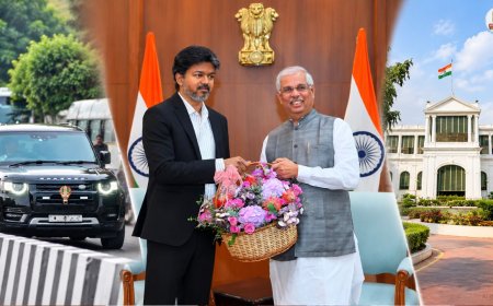 தமிழ்நாட்டின் ஆளுநராக அர்லேகர் ! மக்கள் பவனில் முதல்வர் விஜய் நேரில் வாழ்த்து !