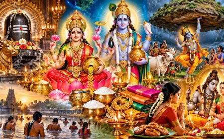 நோய் தீர்க்கும் தன்வந்திரி....குடை பிடித்த கோவர்த்தனர்!
