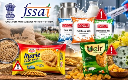 பால், பிஸ்கட், திராட்சை என எல்லாம் விஷம் !  FSSAI ஆய்வில் சிக்கிய 3 நிறுவனங்கள் !