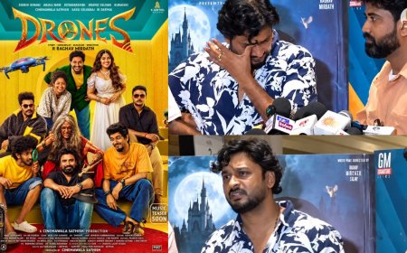 "நல்ல படம் என்பதால்தான் தலைவர் படம் வந்தாலும் எங்கள் படம் ஓடுது ஆனால்...!" DRONES பட தயாரிப்பாளர் சதீஷ் உருக்கம் !