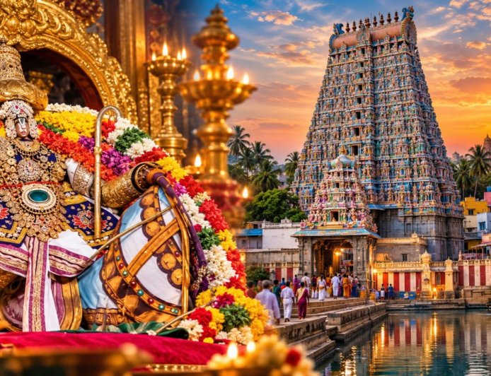 கிடந்த கோலத்தில் பெருமாள்...எழுந்த கோலத்தில் அருளும்  சாரங்கன்!  
