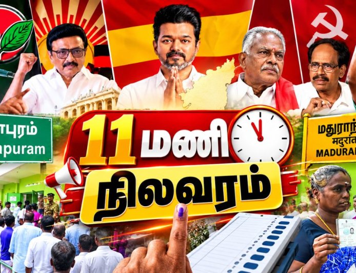இடைத்தேர்தலில் ஹாட் அப்டேட் ! மதுராந்தகம், தாராபுரத்தில் வெளியான வாக்குப்பதிவு நிலவரம்!