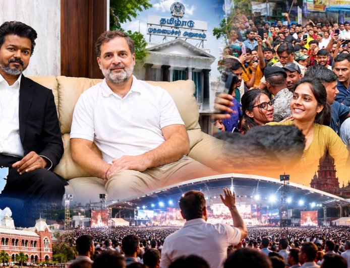 ராகுல்காந்தி சென்னை விசிட் ! விஜய்யுடன் நேரில் சந்திப்பு ! எகிறும் எதிர்பார்ப்பு !