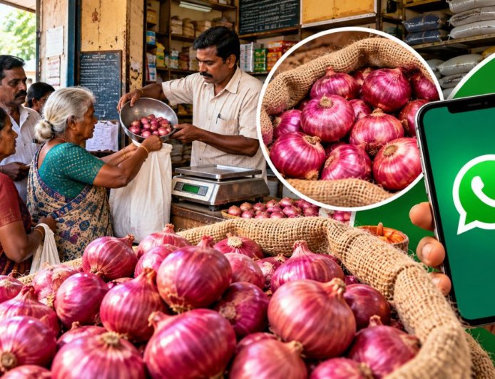 ரேஷன் கடையில் வெங்காயம் வாங்குகிறீர்களா? குறைகள் இருந்தால் இந்த எண்ணுக்கு வாட்ஸ்அப் செய்யுங்கள்!