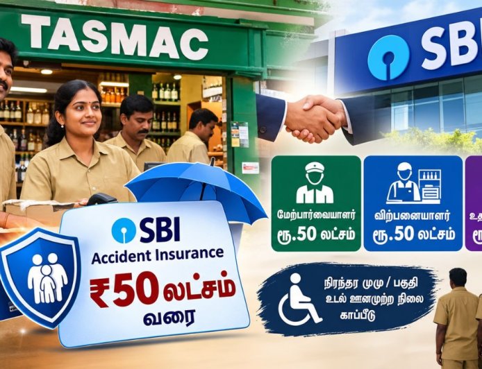 டாஸ்மாக் ஊழியர்களுக்கு குட் நியூஸ்...ரூ.50 லட்சம் வரை காப்பீடு வழங்க ஏற்பாடு!