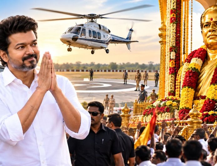 தேவர் குருபூஜைக்கு ஹெலிகாப்டரில் வரும் விஜய்? பசும்பொன்னில் பரபரக்கும் ஏற்பாடுகள்!