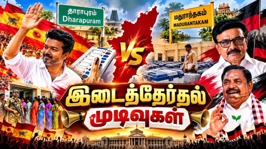 தவெக ஆட்சிக்கு முதல் அக்னிப் பரீட்சை ! வாக்கு எண்ணிக்கையில் வெல்லப்போவது யார் ?