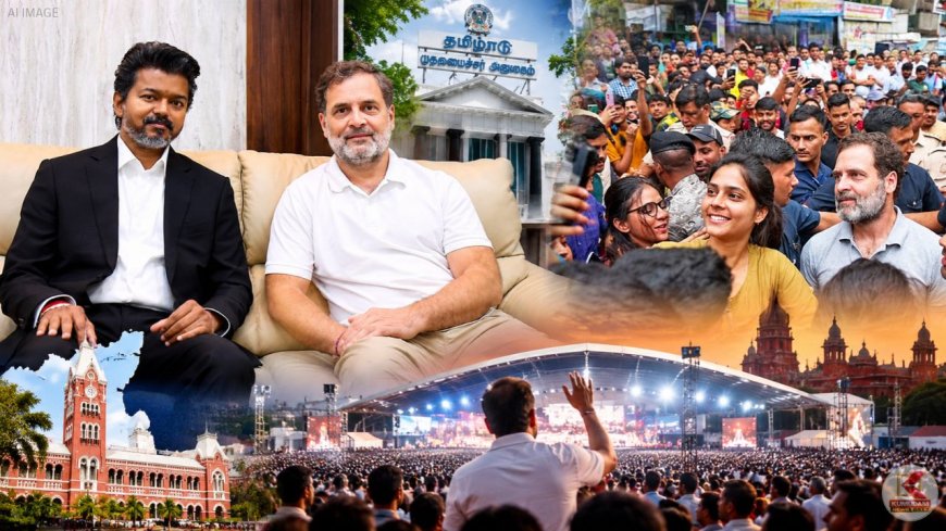 ராகுல்காந்தி சென்னை விசிட் ! விஜய்யுடன் நேரில் சந்திப்பு ! எகிறும் எதிர்பார்ப்பு !